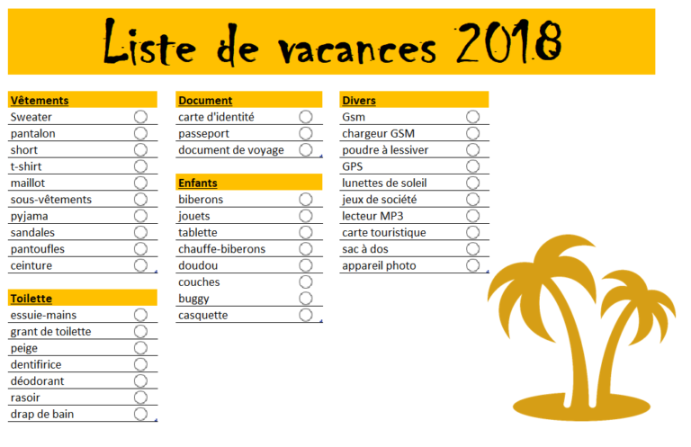 Comment créer une checklist Excel dans un tableau avec une liste de