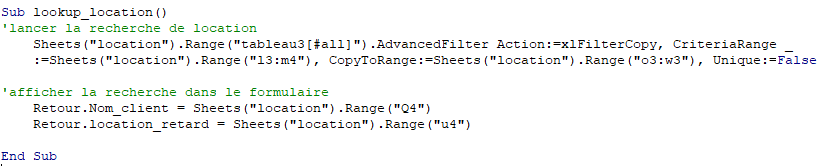 Gestionnaire de location sur excel 