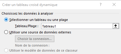 Tableau croisé dynamique