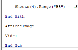 Travailler avec des images en VBA