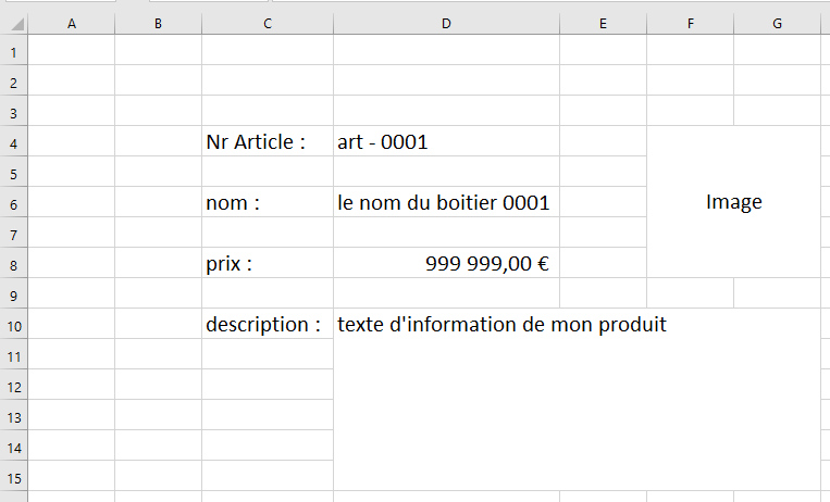 alternatif pour le Userform