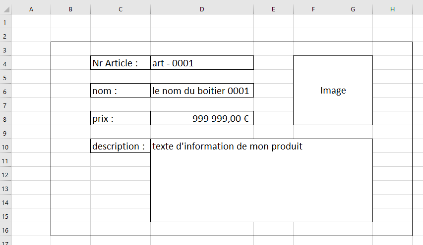 alternatif pour le Userform