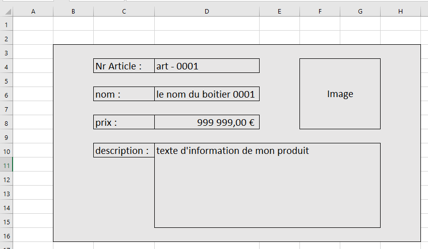 alternatif pour le Userform