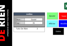 Travailler avec des listbox dans Excel listbox dans Excel