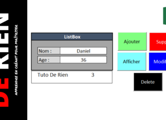 Travailler avec des listbox dans Excel listbox dans Excel