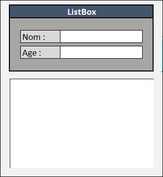 listbox dans Excel