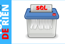 Supprimer des données, tableau et base de données.