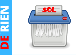 Supprimer des données, tableau et base de données.