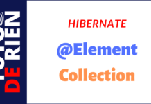 Hibernate Elément de collection.