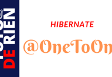 Hibernate relation OneToOne
