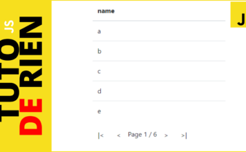 Système de pagination JavaScript