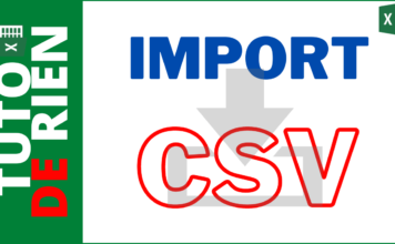 Importer des données depuis un fichier CSV ou TXT depuis Excel