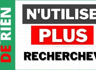 N’utilise plus la rechercheV sur Excel