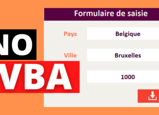 Créer un formulaire de saisie sans userform ou VBA sur Excel